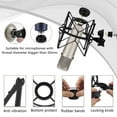 thumbnail image 3 of Geekria for Creators Microphone Shock Mount Compatible with Rode NT-USB, NT1-A, NT2-A, NT1000, NT2000, Procaster, K2, Mic Anti-Vibration Suspension Adapter Clamp Mic Holder Clip (Black / Metal), 3 of 6