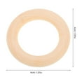 thumbnail image 2 of HLONK 10Pcs Unfinished Macrame Wooden Rings Wood Rings Without Paint Large for Craft DIY Ring Pendant Connectors Jewelry Making 4cm, 2 of 8
