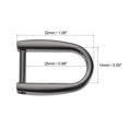 thumbnail image 2 of 14mm U Shape Horseshoe D-Rings Zinc Alloy Electroplated Black 2 Pack, 2 of 5