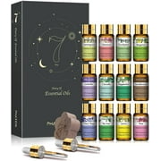 PHATOIL Aromatherapy Essential Oils Gift Set for Diffusers Humidifier 100% Pure Natural Massage Bath Sleep Relaxation (5ml 12-Pack)