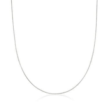 Ross-Simons Italian 1mm Sterling Silver Adjustable Snake-Chain Necklace, Women's, Adult