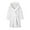 White, variant on CHGBMOK Girls Robes Flannel Kids Bathrobe Plush Toddle Robe Hooded Sleepwear with Belt