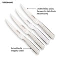 thumbnail image 5 of Farberware Professional 4-piece Forged Textured Stainless Steel Steak Knife Set, 5 of 14