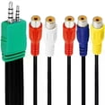 thumbnail image 3 of 1pc BN39-01154W 35mm + 25mm to 5 RCA Audio Video AV Component Adapter Cable For Samsung LED LCD TV BN3901154W, 3 of 5