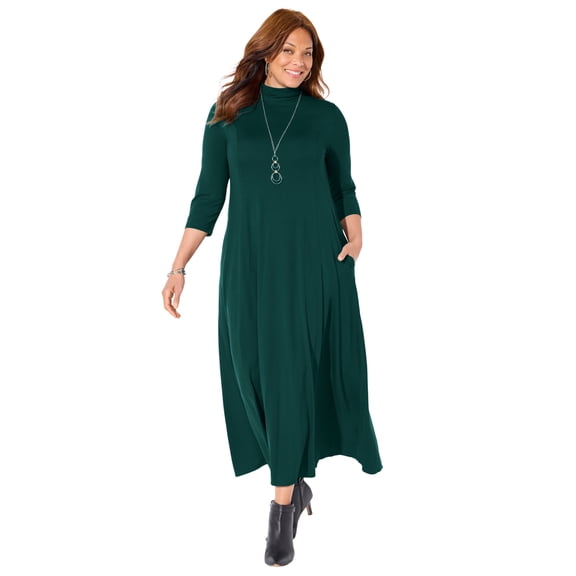Catherines Women's Plus Size Petite Anywear Maxi Dress