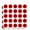 Opaque, variant on Anarchy Symbol Red 1/2" (0.5") Planner Calendar Scrapbooking Crafting Clear Stickers