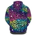 thumbnail image 3 of SCRAWLGOD Leopard Print Women's Hoodie Pullover for Women Casual Outfits for Travel Long Sleeve Hooded Sweatshirt Women Graphic Size 2XS Stretchy Sweater Hoodie Women, 3 of 6