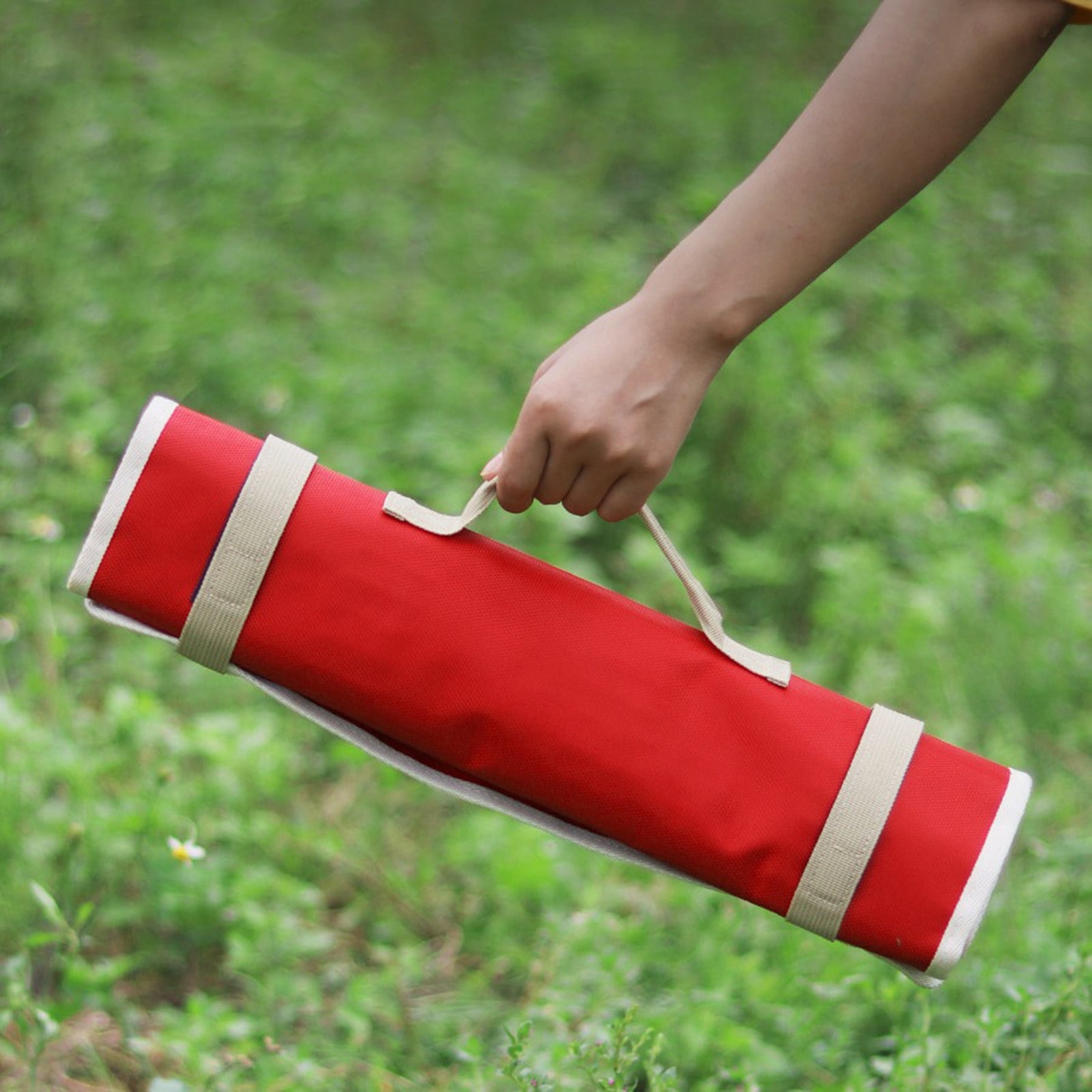 Portable Camping Tent Stakes Bag Folding Tent Stake Bag Outdoor Camping Ground Nails Carry Case for Hiking Camping