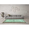 thumbnail image 3 of Ahgly Company Indoor Rectangle Abstract Light Blue Modern Area Rugs, 2' x 5', 3 of 4