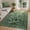 Green, variant on Lahome 5'x7' Floral Washable Rugs for Living Room, Non Slip Pink Girls Bedroom Rug with Rubber Backing, Soft Ultra Thin Carpet for Nursery