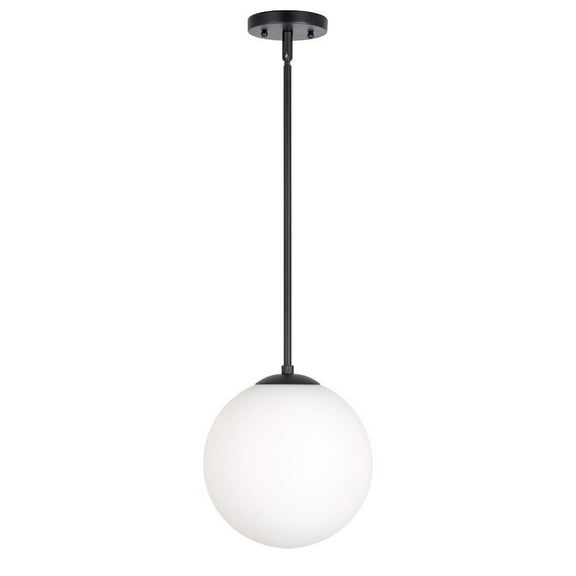Forte Lighting 2747-01 Selene 10" Wide Mini Pendant - Black