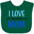 thumbnail image 3 of Inktastic I Love My Mom Mothers Day Boys or Girls Baby Bib, 3 of 4