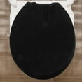 thumbnail image 5 of FONDOTIN Black Toilet Lid and Tank Cover Set, 2 Pieces, Toilet Tank Pad for Bathroom Accessories, 5 of 7