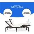 thumbnail image 3 of Blissful  e4 King Adjustable Bed Base Frame with Massage  Anti-Snore  Zero Gravity  Dual USB Charging  Under Bed Nightlight  Wireless Remote Head and Foot Incline and No Tools Required As, 3 of 5