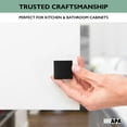 thumbnail image 6 of Ilyapa Flat Black Kitchen Cabinet Knobs - Square Drawer Handles - 10 Pack of Kitchen Cabinet Hardware, 6 of 6