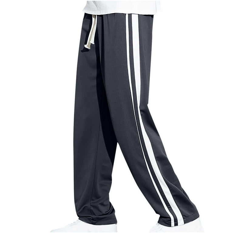 Dovford Fashion Sweatpants for Men Drawstring Athletic Pants Side