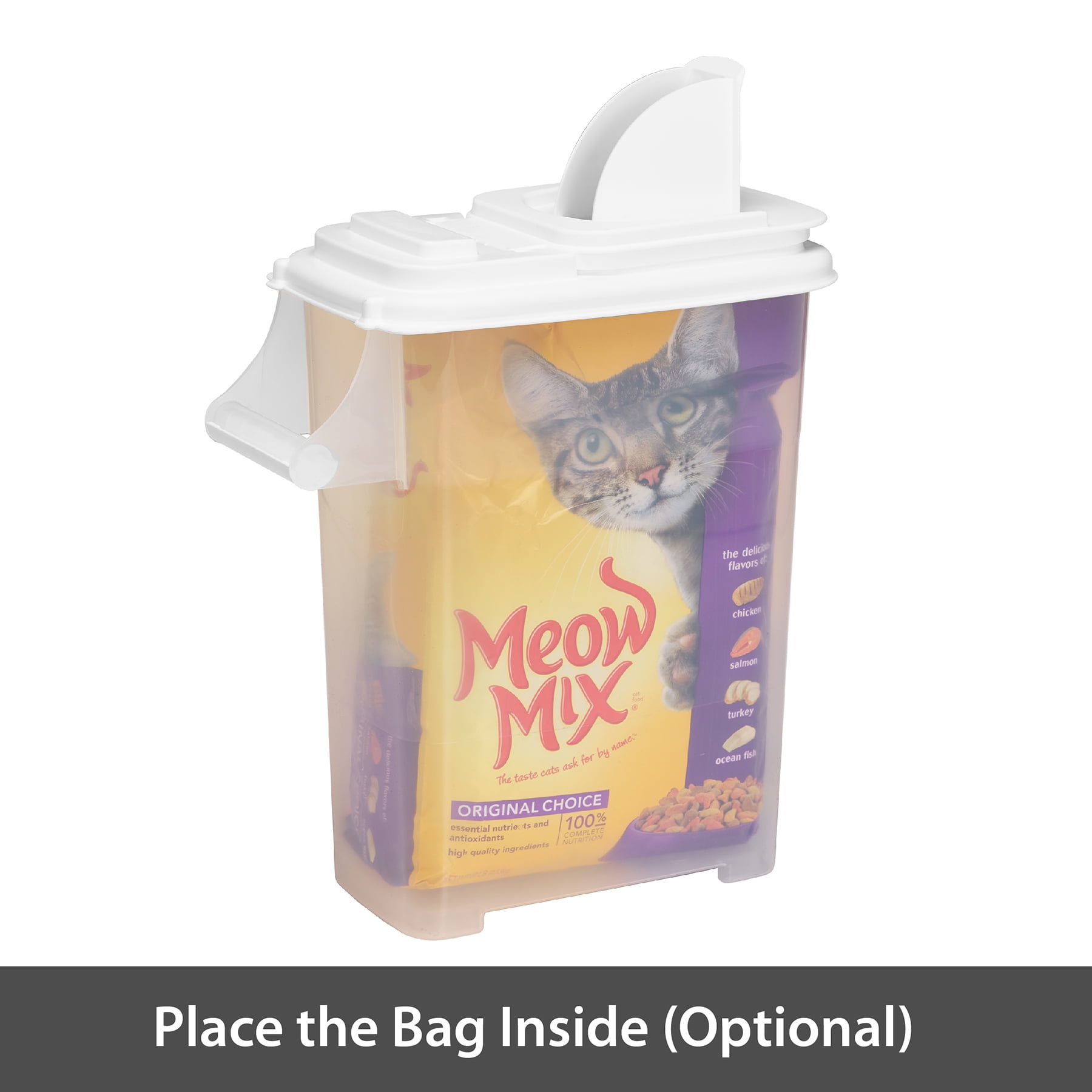 Buddeez "Bag-in" All Pets Food Dispenser with Pouring Spout and Handle - 16QT