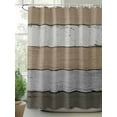 thumbnail image 2 of Farmhouse Rustic Wood Texture Shower Curtain, Brown Gray Bathroom Decor Curtains Set with Hooks, Waterproof Fabric Home Accessories， Stall 36 X 72 Inch, 2 of 6
