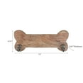 thumbnail image 3 of IH Casa Decor Wooden Bone Shape With 2 Brass Hooks Natural, 3 of 4