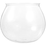 NIAIZEK Plastic Fish Bowl Tank Clear Round Aquarium Durable Fish Breeding Box for Indoor Use