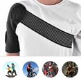 thumbnail image 4 of Hombre de invierno elástico deporte alivio del dolor solo hombro Pad Protector Brace negro, 4 of 5
