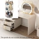 thumbnail image 2 of Organizador giratorio, estante giratorio para baño, almacenamiento de cosméticos Capacidad, estante de tocador, encimera de 3 niveles, 2 of 5