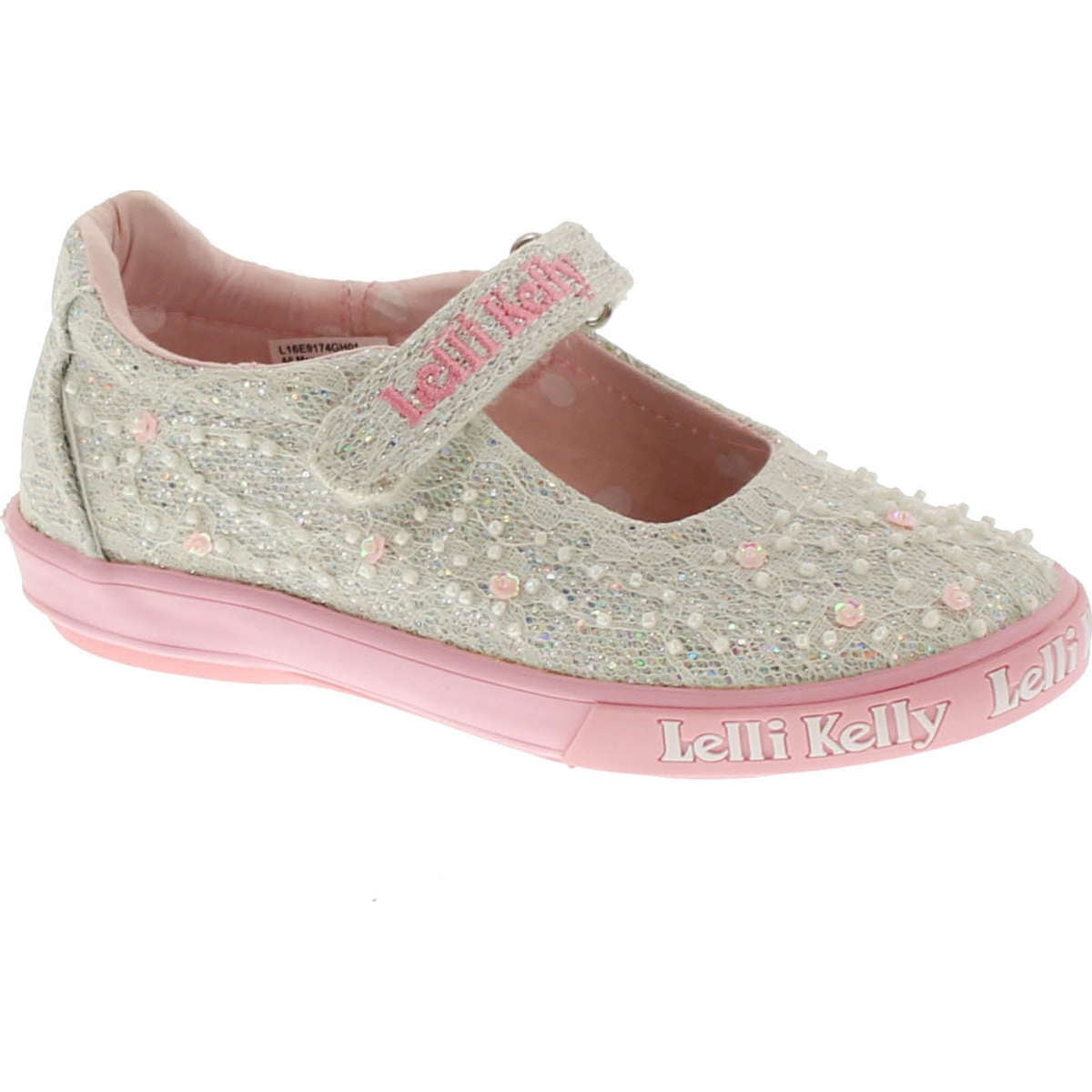 Lelli Kelly Kids Girls LK9174 Fashion Mary Jane Flats Shoes, Silver ...