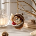 thumbnail image 5 of Christmas squirrel Hanging Ornament, Resin Pendant with Gold Chain for Christmas Tree, Forest Animal Styles, Winter Holiday Home Decor Gift Supply, Perfect for Mantel Shelf Indoor Display, 5 of 7