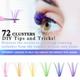 thumbnail image 2 of DIY Lash Extension Kit, Lash Cluster 120 Pcs with 72h Strong Hold Lash Bond and Seal + Cluster Eyelashes Applicator Tool Eyelash Extensions Kit for Self Applicator at Home, 2 of 10