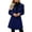 Dark Blue 1, variant on Wool Blend Coats for Women Winter Casual Single Breasted Coats with Pocket, Lapel Mid-Length Overcoats Plus Size Outerwear S