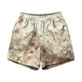 thumbnail image 2 of Camo Sweat Shorts Casual Elastic Waist Lounge Shorts Drawstring Maple Leaf Print Athletic Shorts for Man Women Yellow XL, 2 of 3