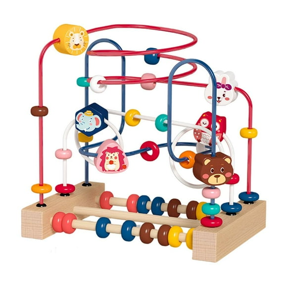 STARTIST Animals/Fruit Roller Coaster Circle Toys Count and Grasping Ability Abacus Beads