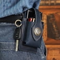 thumbnail image 3 of Universal Leather Phone Pouches with Belt Clip Pocket for Cell Phone blue, 3 of 7