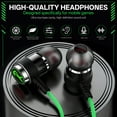 thumbnail image 2 of GJX Wired Headphones USB C,Gaming Earbuds with Mic Surround Sound,Alloy Built Bass Boost Earphones,Immersive Type C Wired Earbuds,Green, 2 of 7
