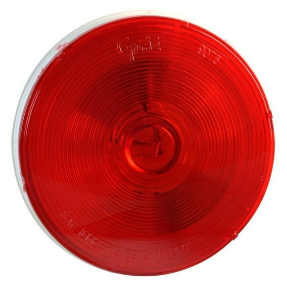 Grote Industries Tail Light Assembly 52772 Red Lens; White Backing; Incandescent; Clear; Single