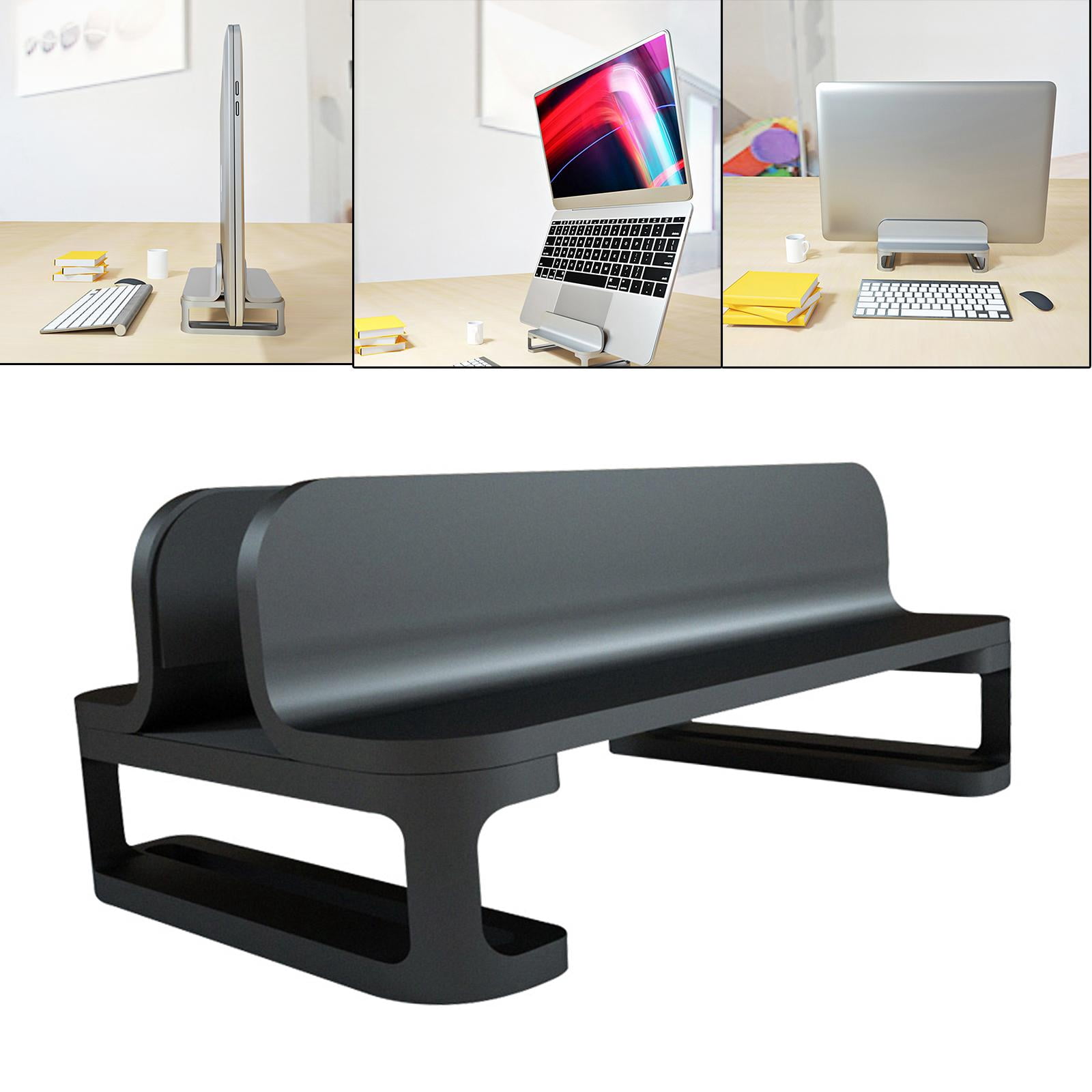 LeeQinersw Vertical Laptop Stand Accessories Upgraded Bracket Adjustable Black