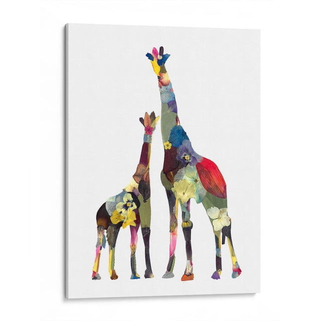 Cuadro decorativo - Giraffes, Designs by Andrea 60x80 Canvas Lab Botánica, Ilustraciones, Floral, Naturaleza,