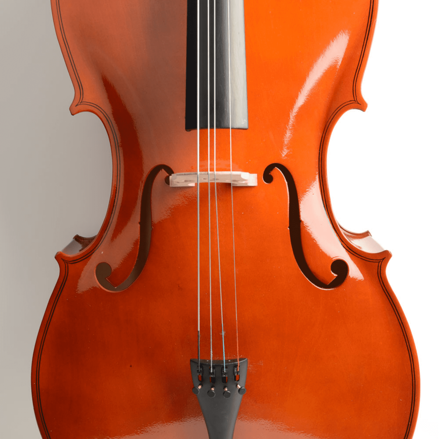 Hassch 4/4 Acoustic Cello with Case, Bow and Rosin for Beginner Adults, Retro Color
