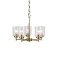 thumbnail image 6 of 44030NBR Kichler Lighting Winslow - 5 light Small Chandelier - 16 inches tall by 19.75 inches wide-Natural Brass Finish    -Traditional Installation, 6 of 7