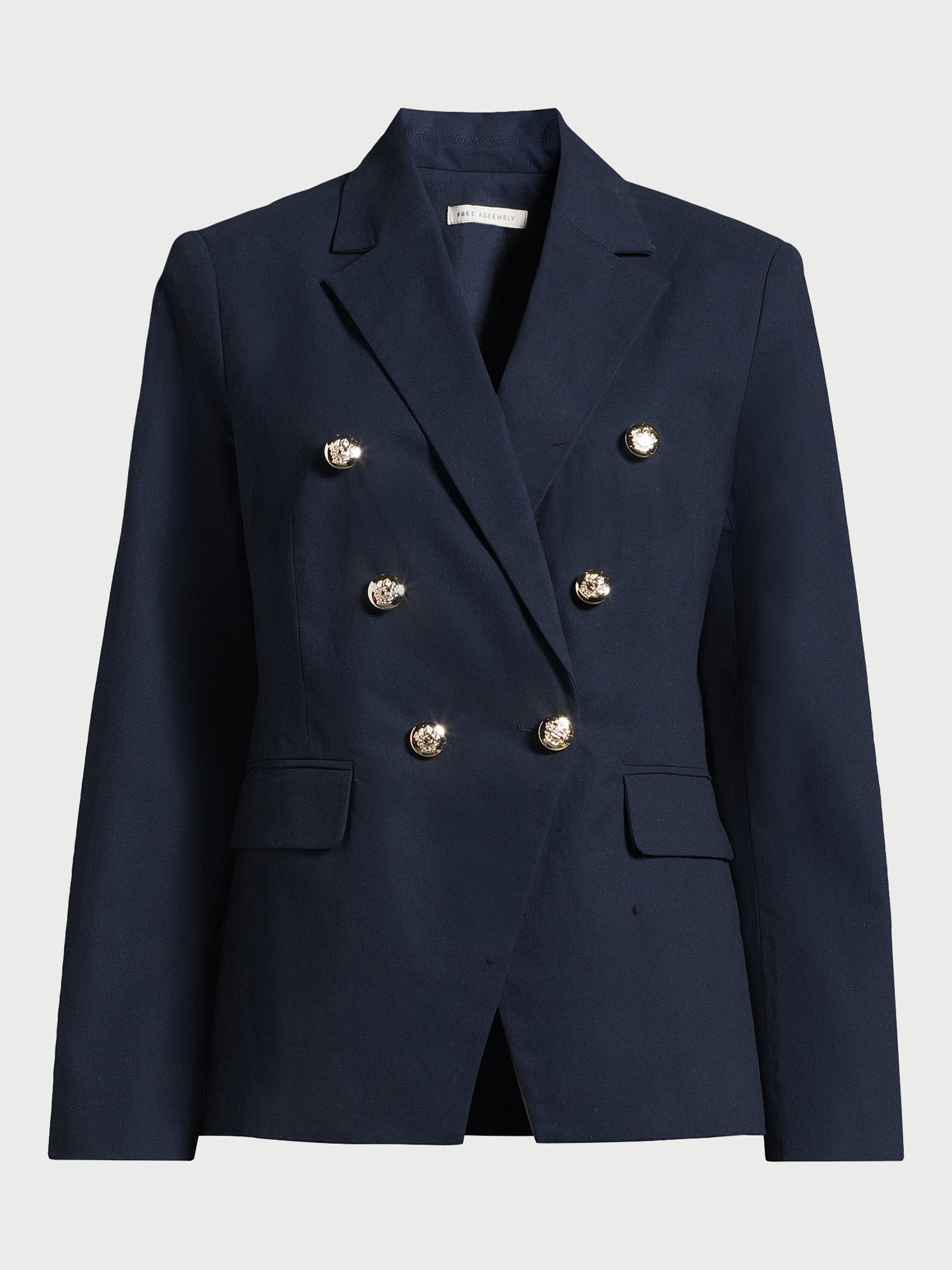 Free Assembly Women’s Double Breasted Blazer, Sizes XS-XXXL