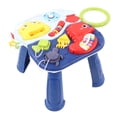 thumbnail image 2 of Mesa de música para bebé, tema del océano, mesa de centro para bebé de aprendizaje, mesa de actividades para bebé, artesanía excepcional, 2 of 12