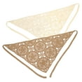 thumbnail image 6 of Zonhebin 2 pcs Crochet Bandana Headband Triangle Hair Scarf Decorative Hair Bandana for Women, 6 of 6