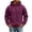 Purple, variant on Fanshiluo Men's Hooded Full Zip Multi-Pocket Sweatshirt, Long Sleeve Casual Warm Jacket,Size S-3XL
