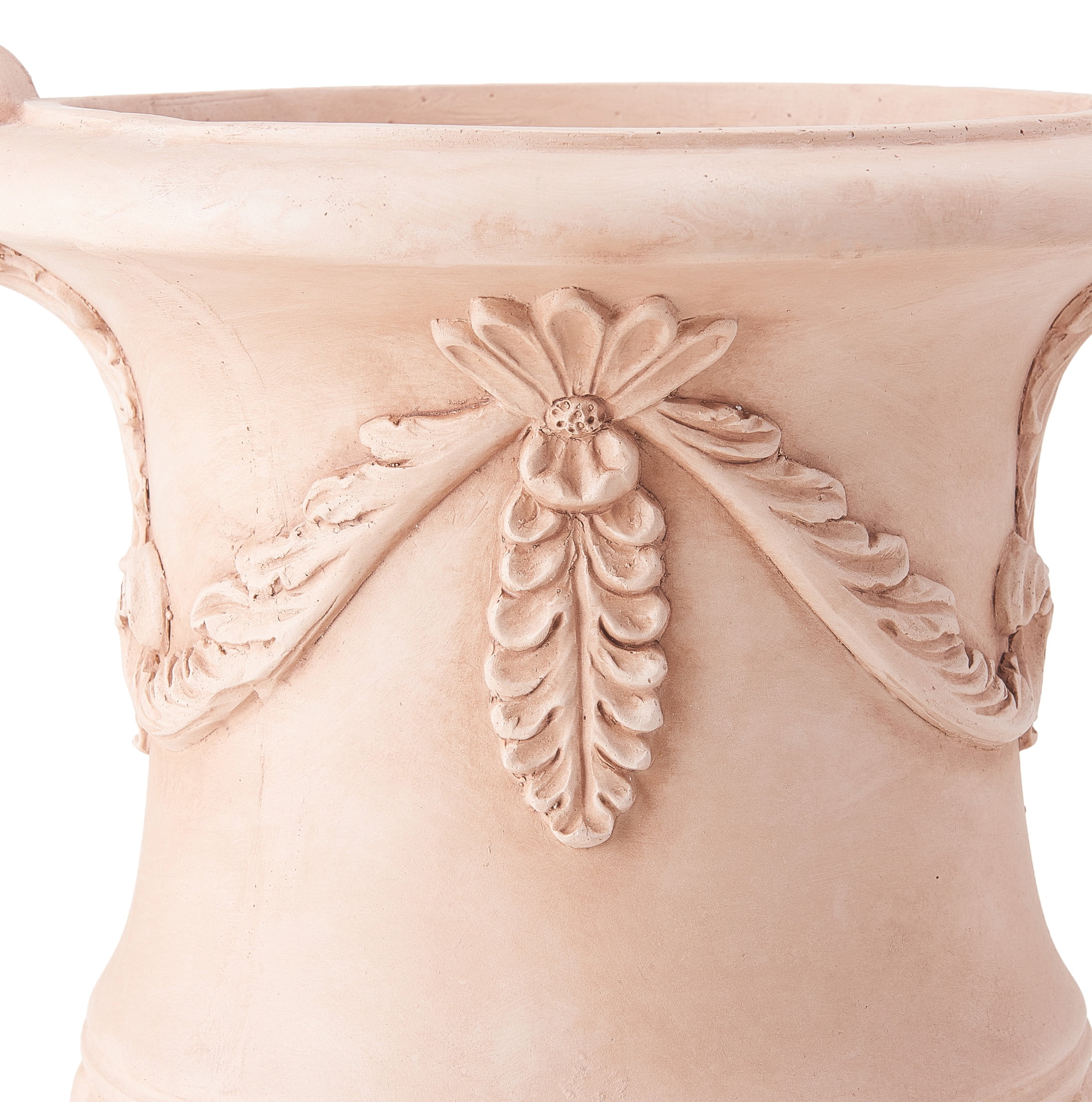 Christopher Knight Home MGO Flower Urn Planter with Scroll Handles, Terracotta