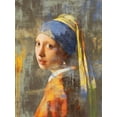 thumbnail image 2 of Chestier, Eric  19x24 White Modern Wood Framed Museum Art Print Titled - Vermeers Girl 2.0, 2 of 4
