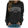 thumbnail image 2 of Women's Sweatshirts Crew Neck Letter Printed Pullover Long Sleeve Winter Fall Tunic Fashion Y2K Tops, 2 of 4