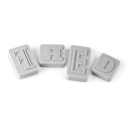Fred and Friends LetterPressed Type-Style Cookie Cutter/Stamps Multi-Colored