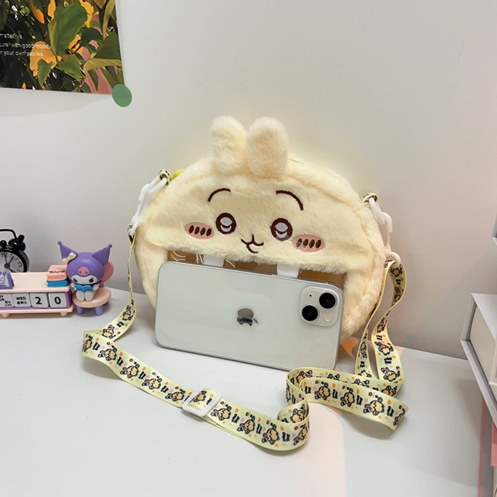Chiikawa Cosmetic Bag Cute Plush Makeup Organizer Pouch Hachiware Usagi Kawaii Pencil Case Bags Travel Household Storage Bag