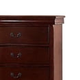 thumbnail image 2 of BenJara Decorously Functional Pine Wood, Plywood & Birch Veneer Chest, Cherry-Color:Cherry, 2 of 2