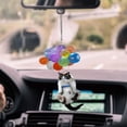 thumbnail image 4 of Adornos colgantes de la mochila del coche del gato volador, colgante colgante del coche con el globo colorido, colgante afortunado del gato volador para el coche, colgador de la mochila del coche Xemadio LKX-0478, 4 of 7